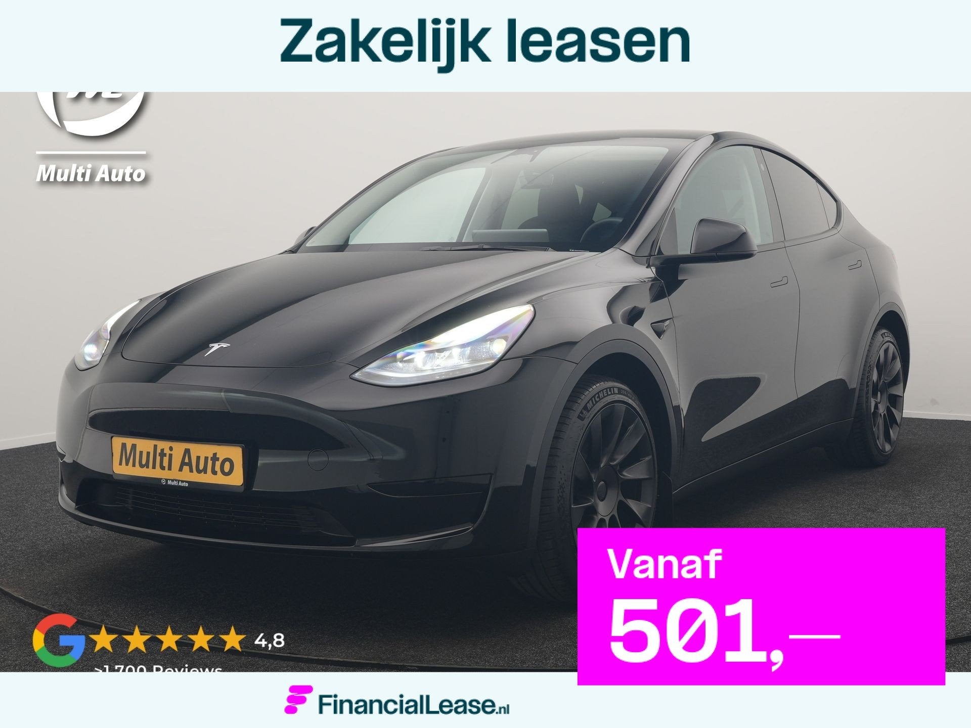 Tesla Model Y RWD 58 kWh 299pk Dealer O.H | Panodak | Full S