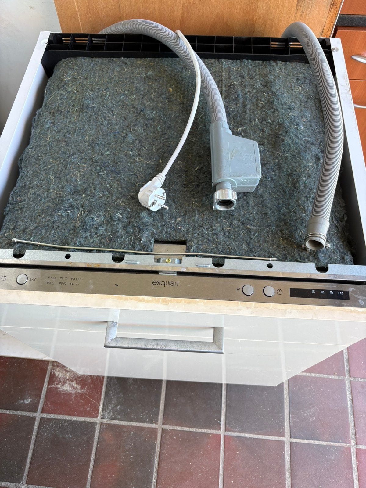 Inbouw vaatwasser Exquist, Ophalen, Gebruikt, Minder dan 85 cm, 60 cm of meer