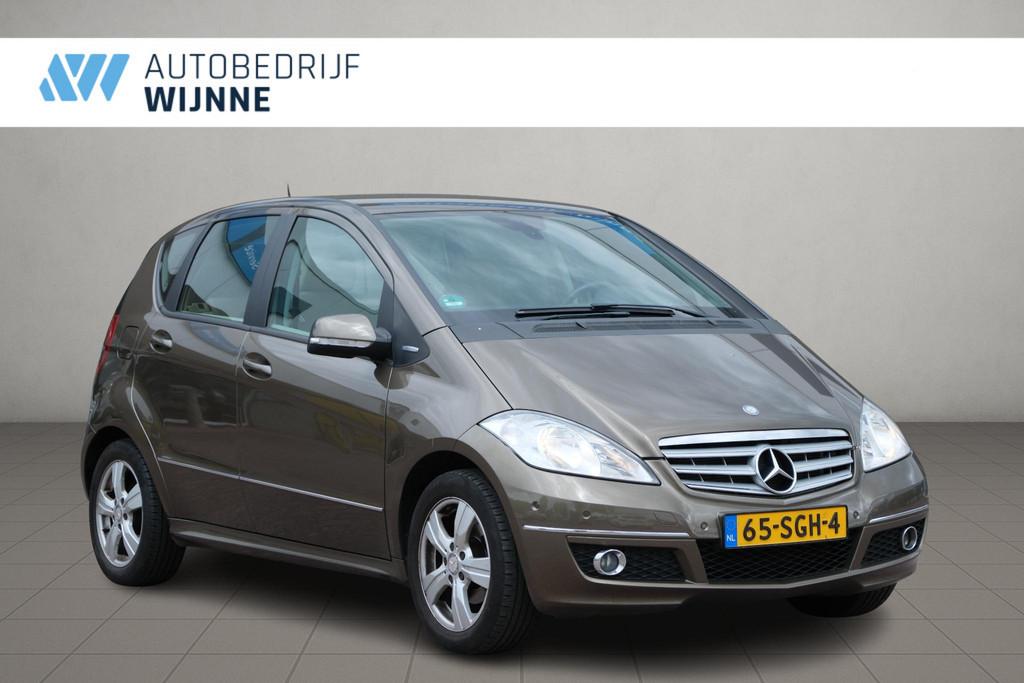Mercedes-Benz A-klasse 160 95pk 5-drs Business Class Avantga, Voorwielaandrijving, Bruin, Leder en Stof, 49 €/maand