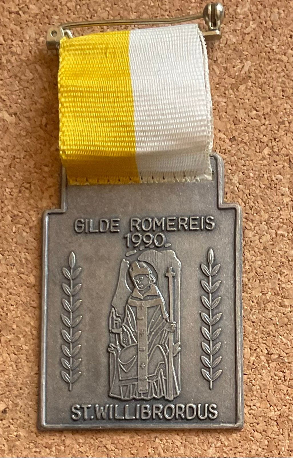Penning / Medaille - Gilde Rome Reis 1990 - St. Willibrordus, Ophalen of Verzenden, Overige materialen, Nederland