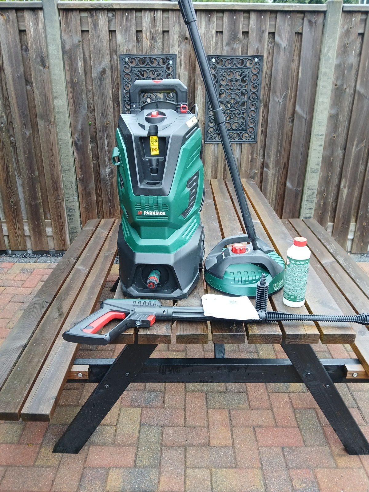 Parkside hogedrukreiniger+ terrasreiniger 170  1×gebruikt, Ophalen, Elektrisch, Met regelbare waterdruk, Parkside