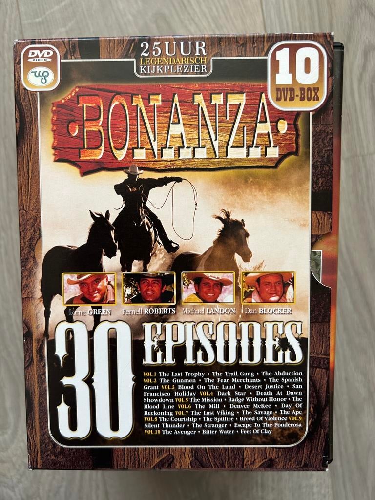 10 DVD box Bonanza, Vanaf 6 jaar, Ophalen of Verzenden, Zo goed als nieuw
