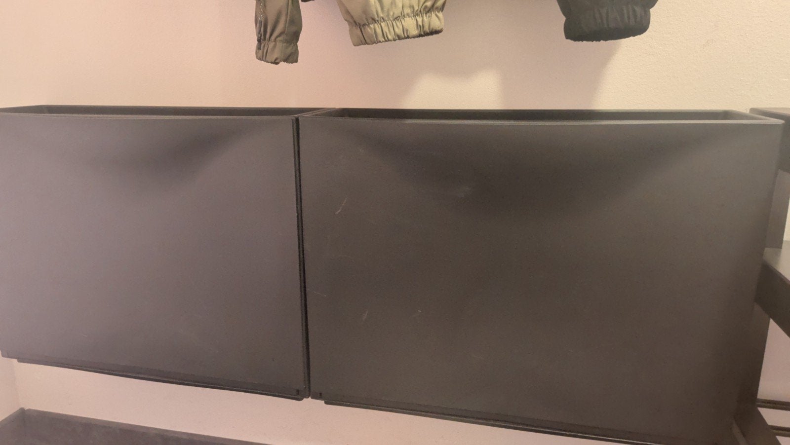 2x IKEA TRONES Schoenenkasten - Donkergrijs, Huis en Inrichting, Ophalen, Gebruikt, Modern, functioneel