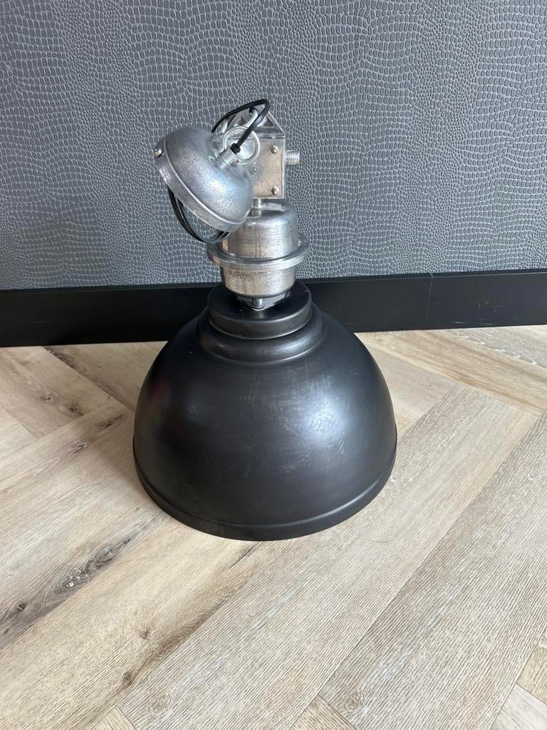 Kwantum Hanglamp Loods Zwart - Exclusief lamp, Ophalen, Zo goed als nieuw, Metaal, Minder dan 50 cm