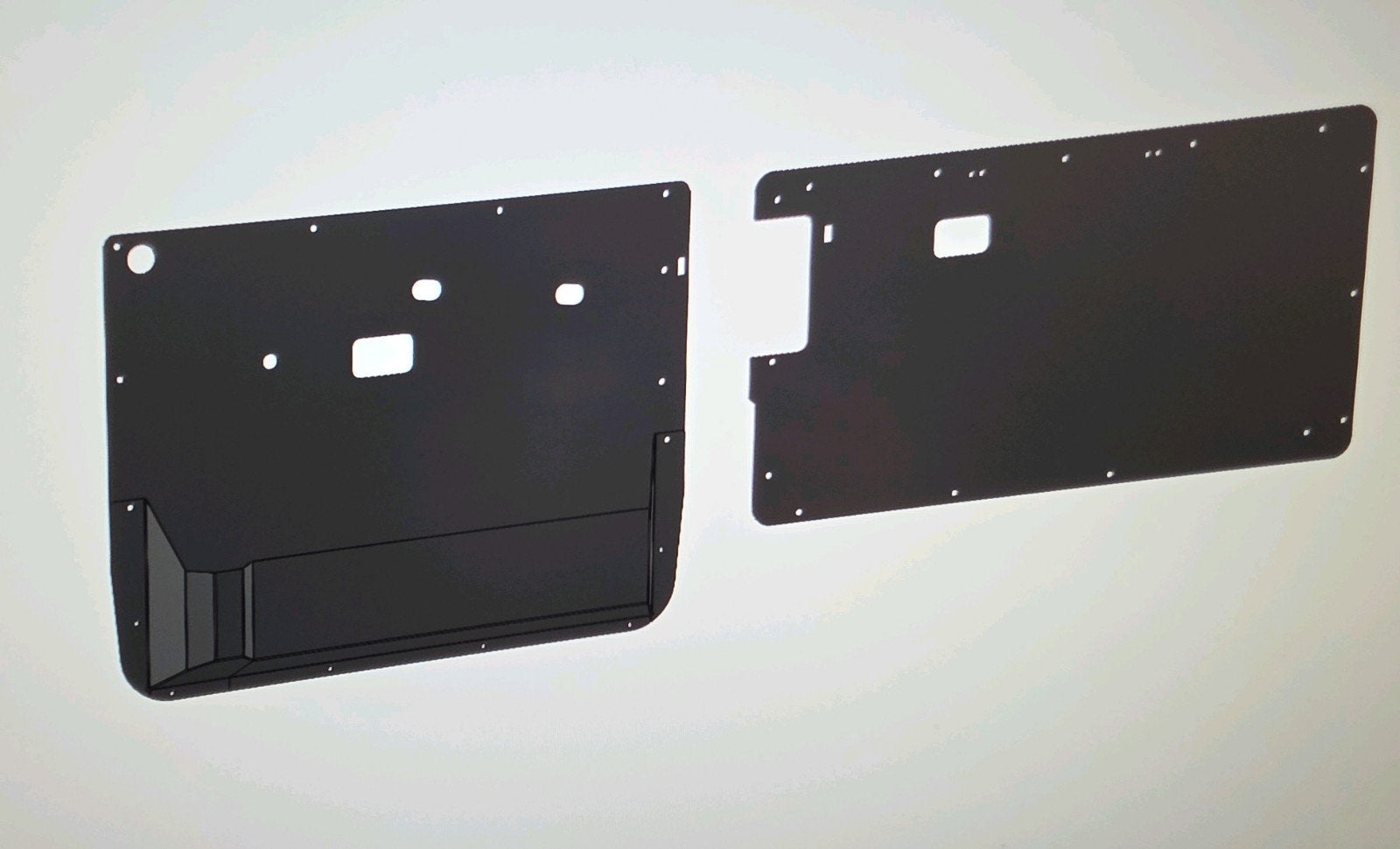 Aluminium zwart gepoedercoate deurpanelen W461 250gd 290gd, Ophalen, Nieuw, Mercedes-Benz