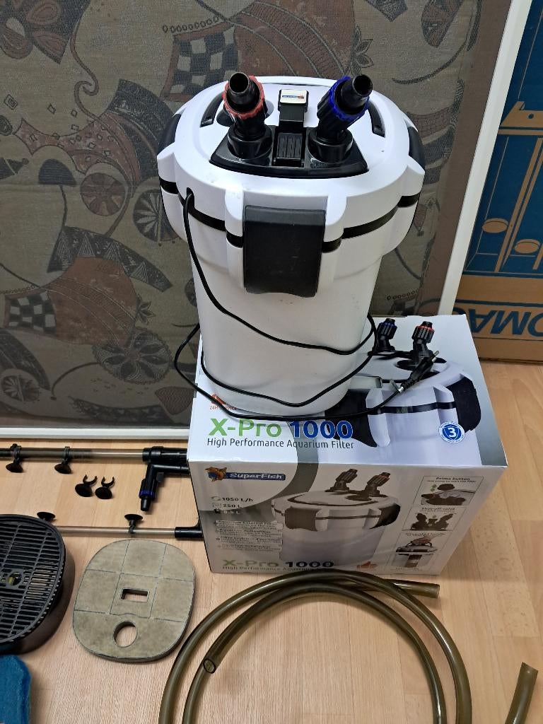 Aquarium superfish  filter x-pro 1000, Ophalen, Zo goed als nieuw, Superfish, Inclusief toebehoren