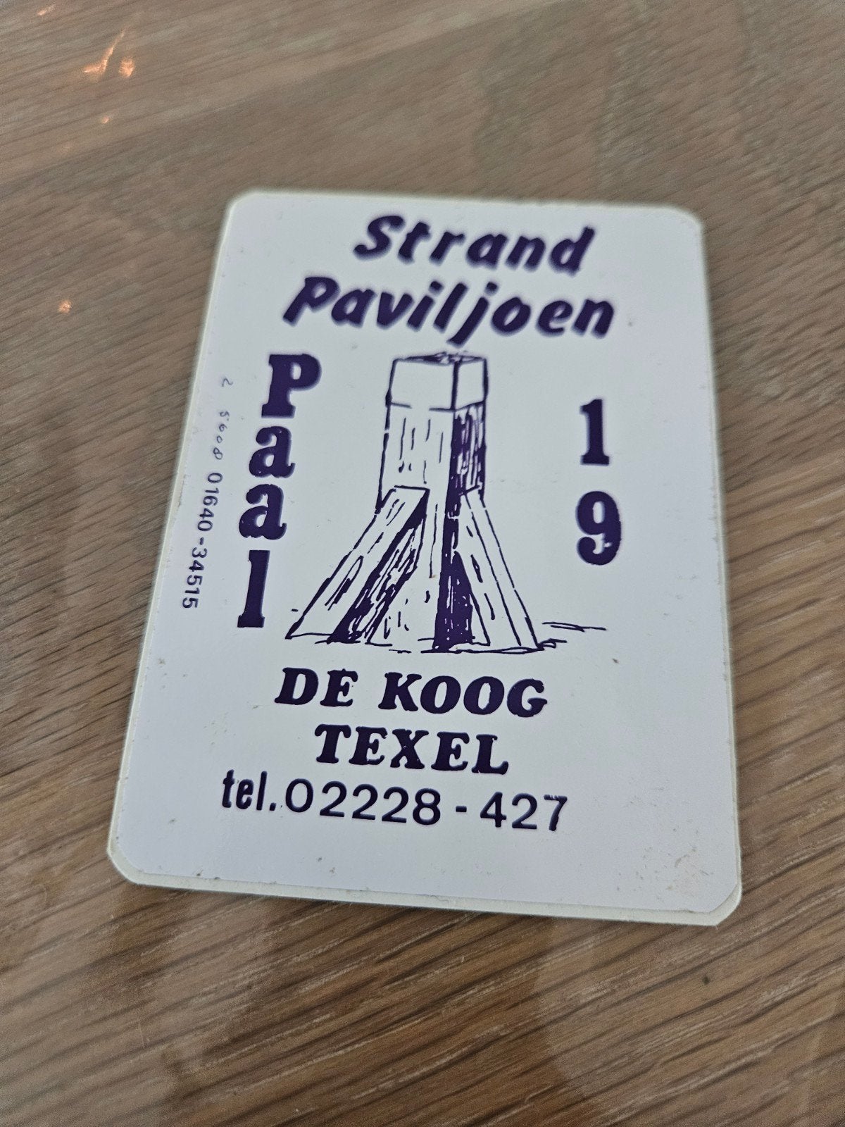 Strand Paviljoen Paal 19 Texel, Ophalen of Verzenden