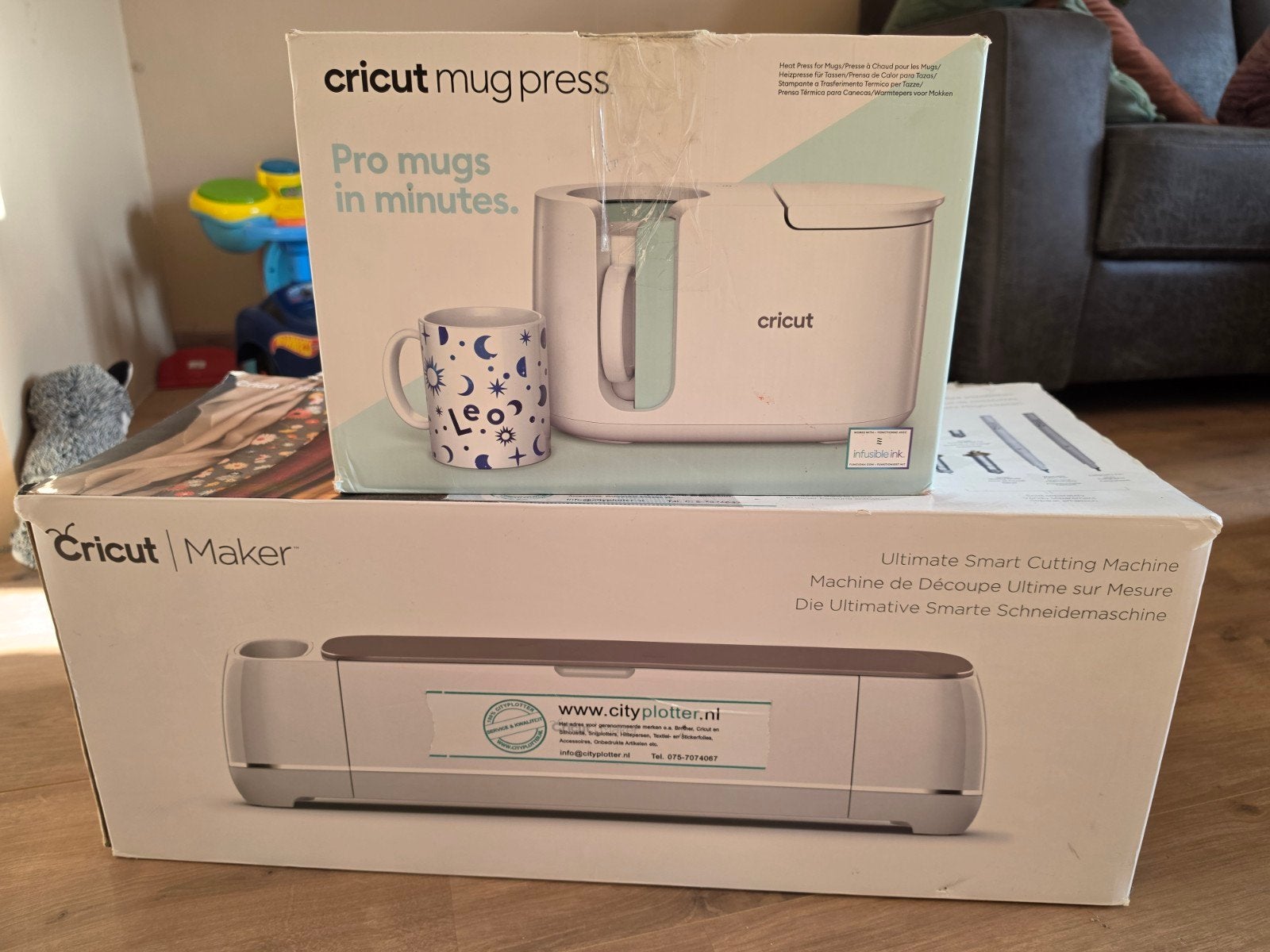 Cricut Maker en Cricut Mug Press bundel, Ophalen, Zo goed als nieuw, Machine, Cricut