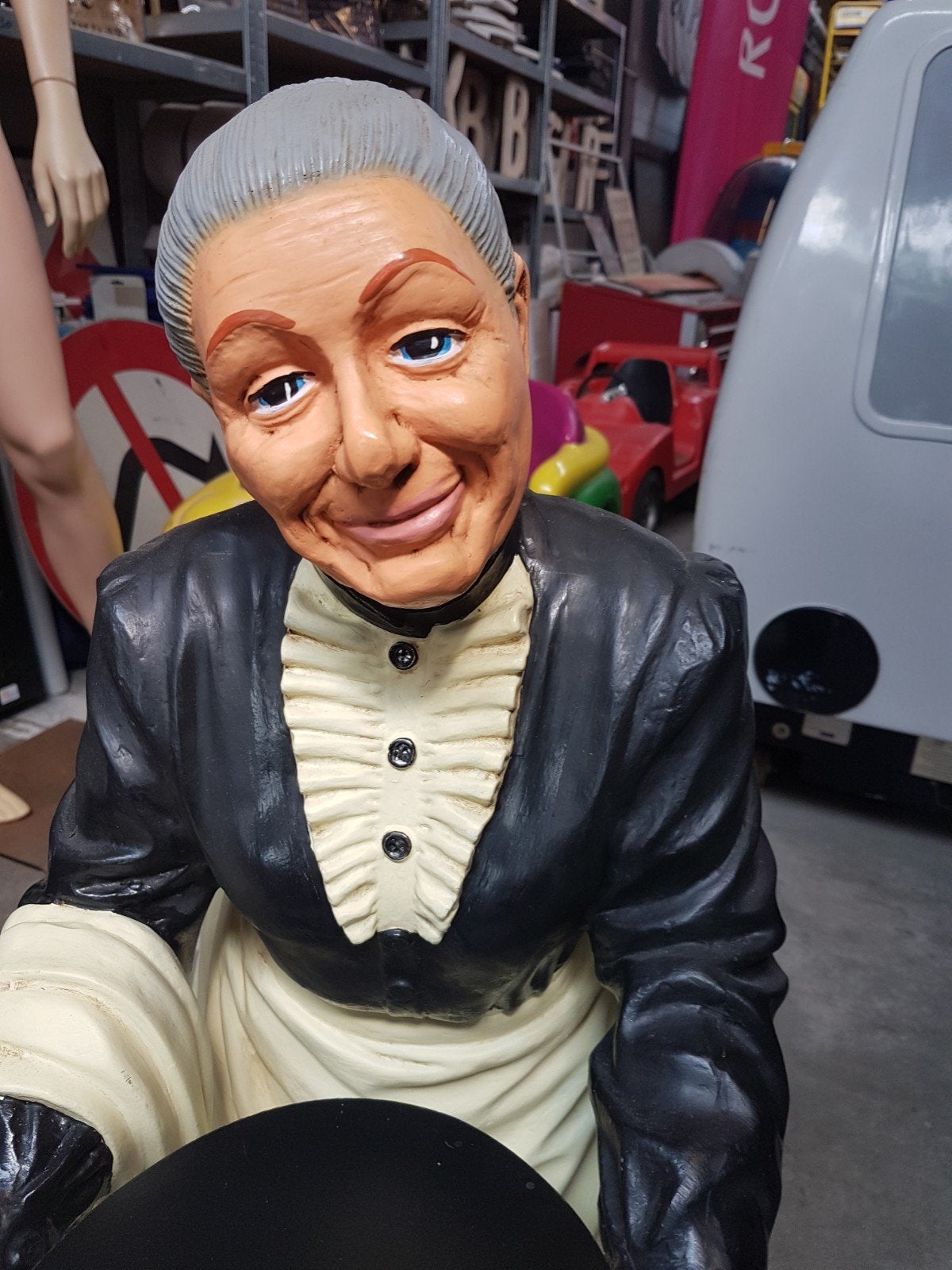 Decoratie beeld oma en opa - Unieke blikvangers, Ophalen, Gebruikt