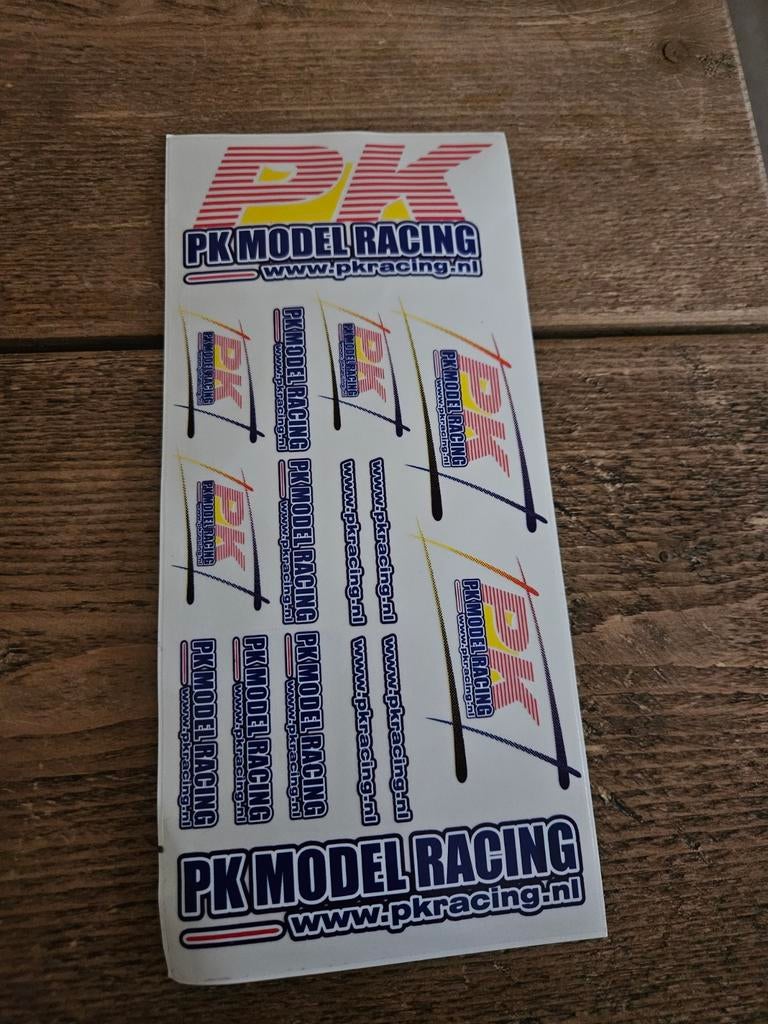PK Model Racing stickers, Ophalen of Verzenden, Zo goed als nieuw