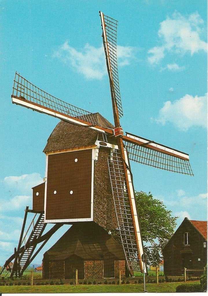 Ansichtkaart Korenmolen 'St. Jansmolen', Stramproy, Verzamelen, Ansichtkaarten | Nederland, Ongelopen, Limburg, 1960 tot 1980