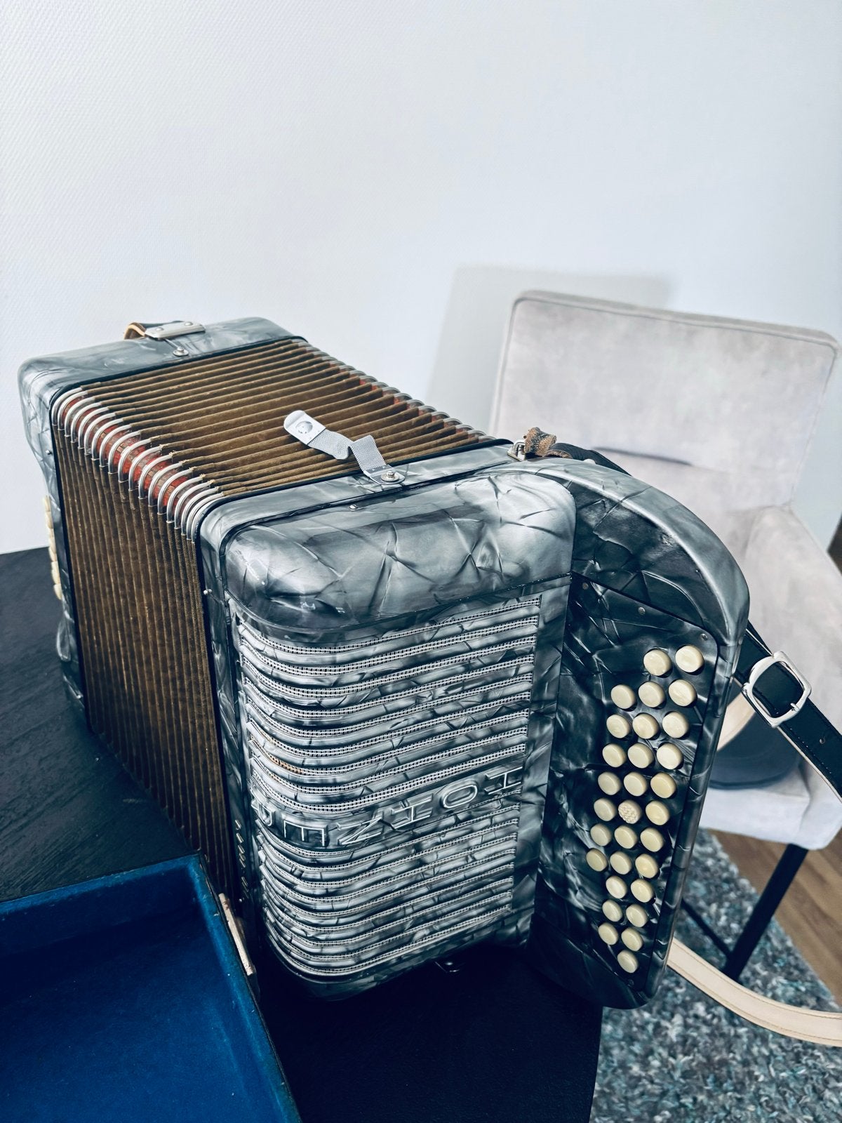 Hohner Club 11B Trekharmonica - In zeer goede staat, Muziek en Instrumenten, Accordeons, Ophalen, Overige formaten, Zo goed als nieuw