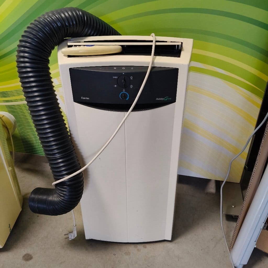 mobiele airco+ afstandsbediening Carier Holiday Green, Ophalen, Gebruikt, Minder dan 60 m³, 3 snelheden of meer