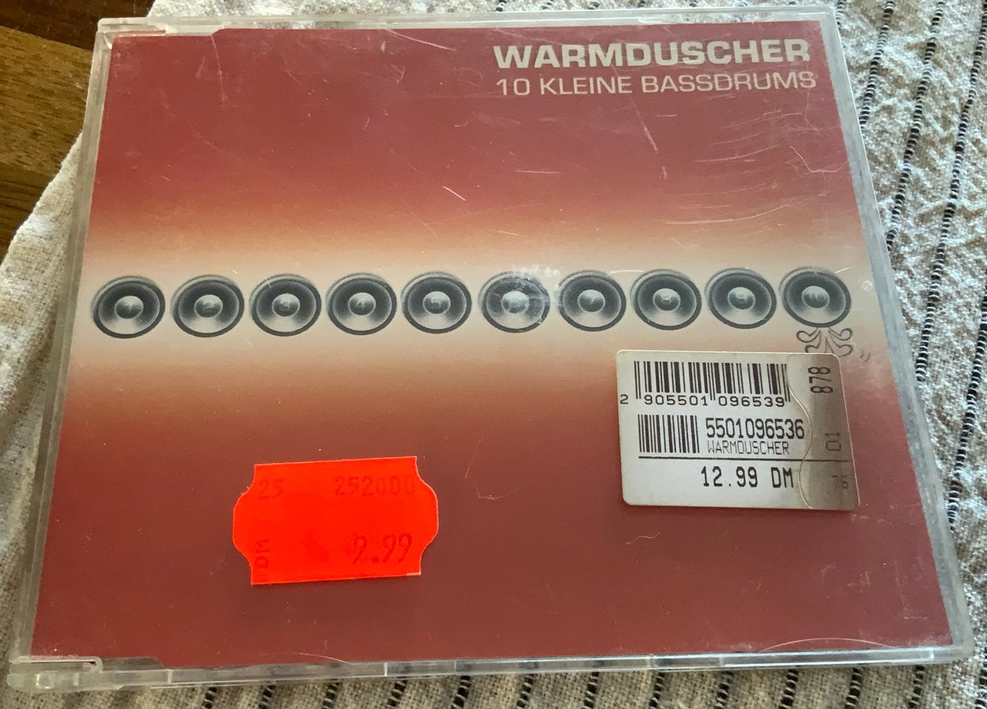 CD SINGLE WARMDUSCHER 10 KLEINE BASSDRUMS 2000 NERVE DE, Inclusief boekje, Gebruikt, Verzenden, Dance en House