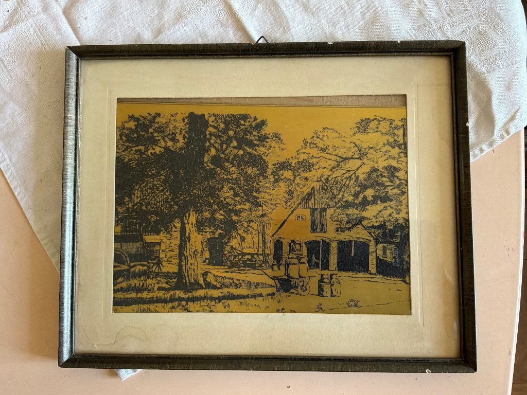 Schilderijlijst, Overige materialen, Gebruikt, Schilderijlijst, 24 cm