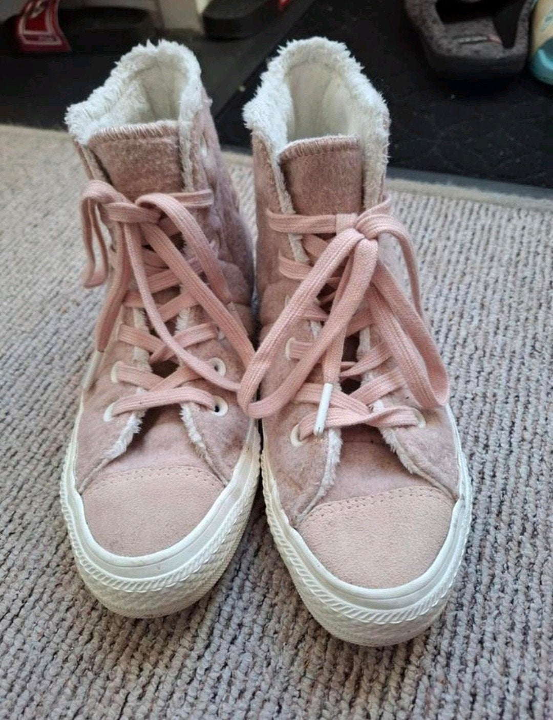 Converse All Star gevoerde hoge sneakers roze – maat 36, Meisje, Schoenen, Ophalen of Verzenden, Zo goed als nieuw