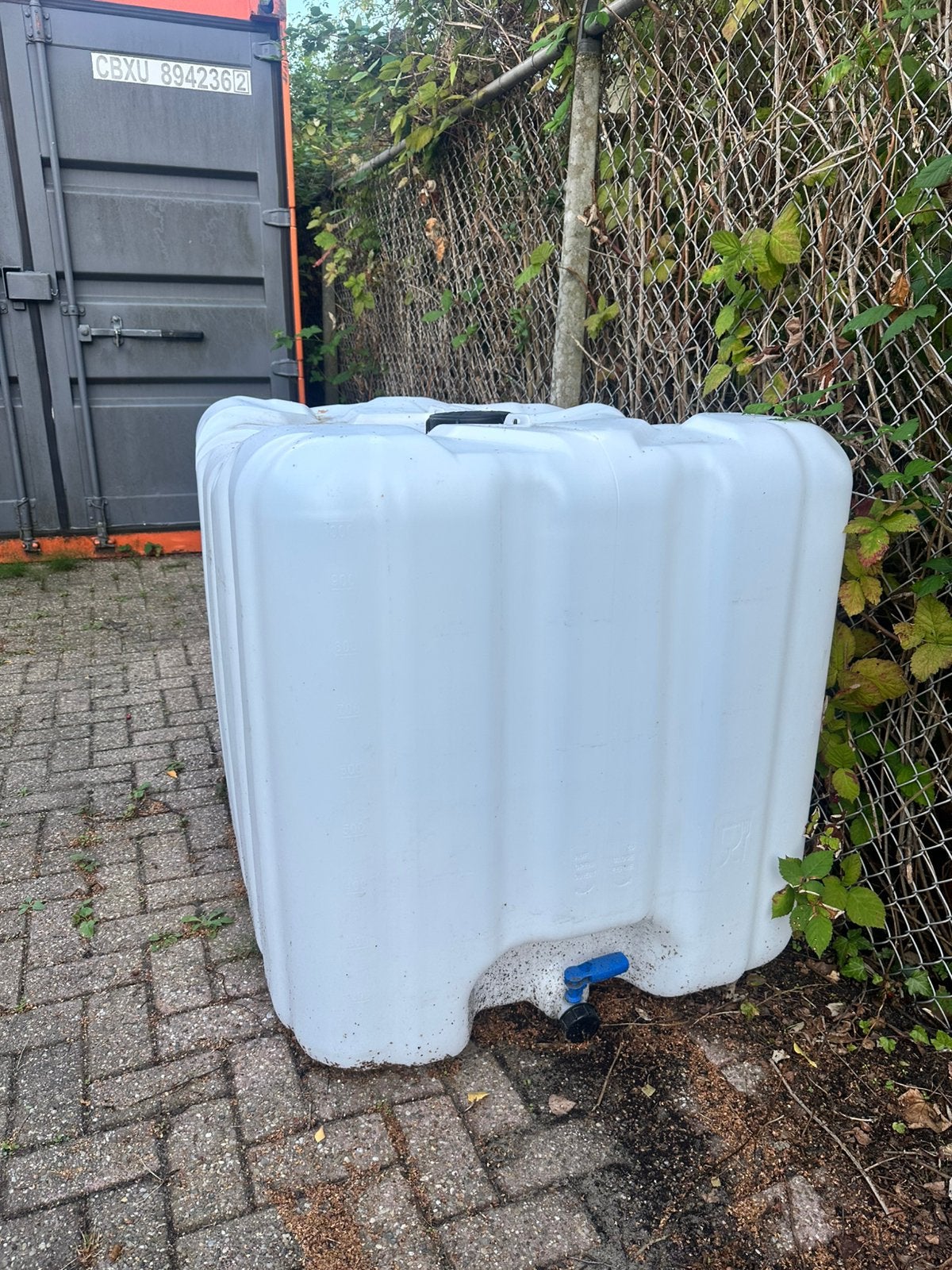 IBC regenton (plastic zonder palletkooi) gratis BREDA, 150 liter of meer, Ophalen, Gebruikt