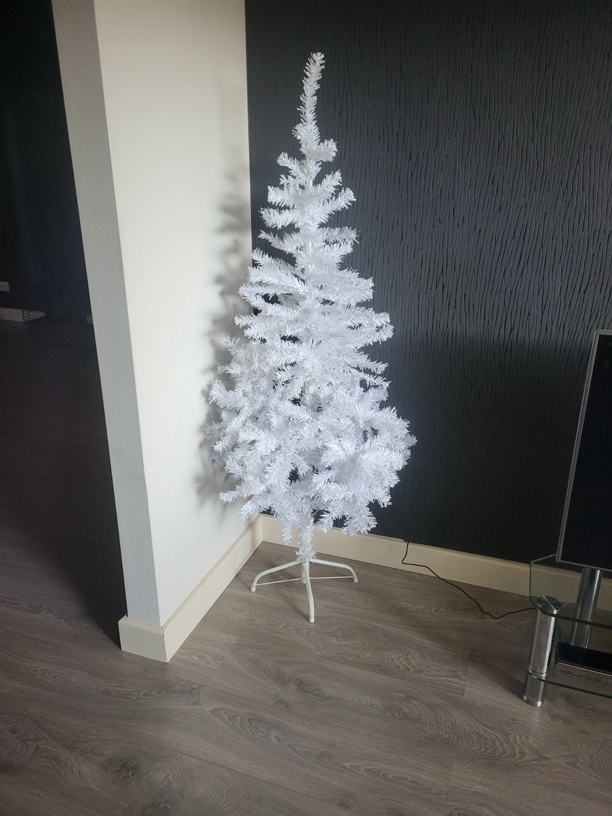 Kerstboom hoek wit, Ophalen of Verzenden