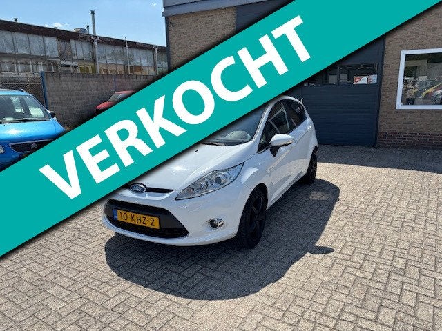 Ford Fiesta 1.4 Titanium// Mooie Auto, Auto's, Euro 5, Stof, Zwart, Wit