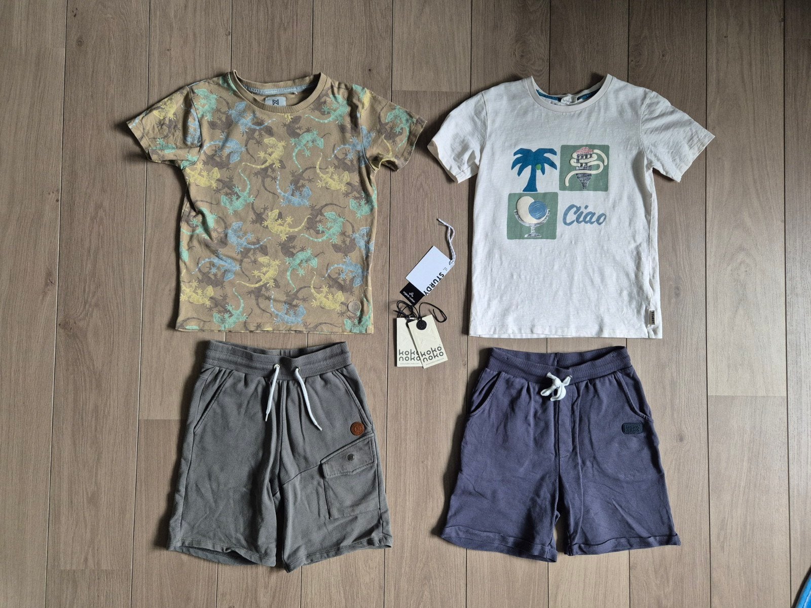 Koko noko Sturdy shirt t-shirt short korte broek mt 140

Voo, Ophalen of Verzenden, Zo goed als nieuw, Jongen, Setje