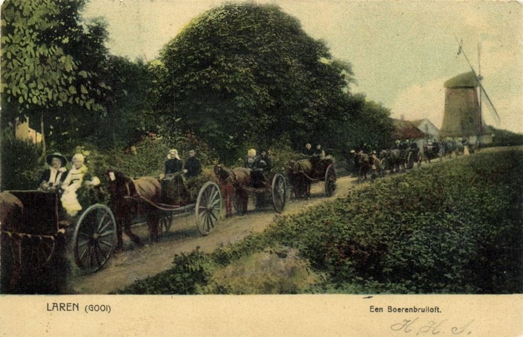 Laren [Gooi] - Een Boerenbruiloft - 1904 gelopen, Verzenden, Voor 1920, Gelopen, Noord-Holland