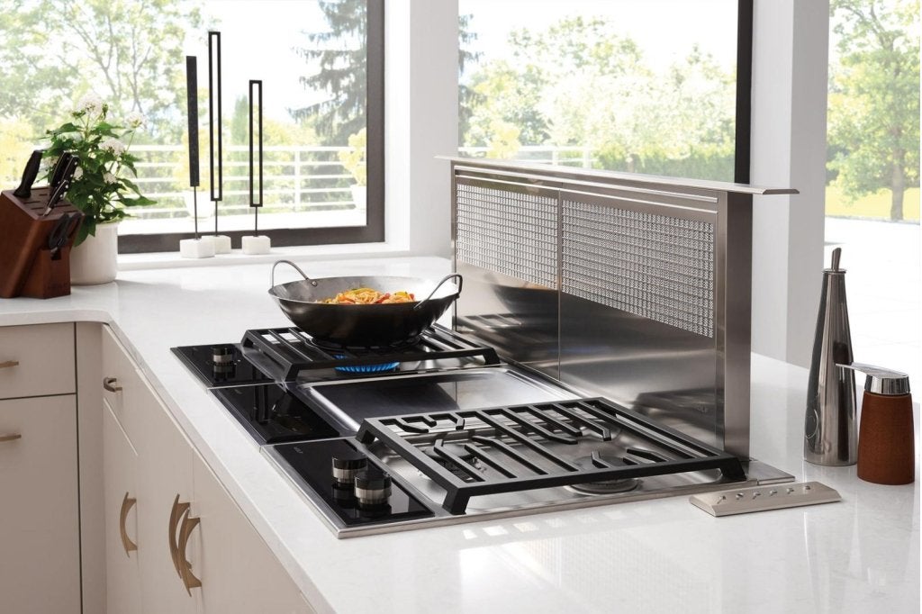 Luxe Wolf inbouw Steamer Wokbrander 2pits & elektrische gril, Niet ingevuld, Niet ingevuld, Ophalen of Verzenden, Zo goed als nieuw