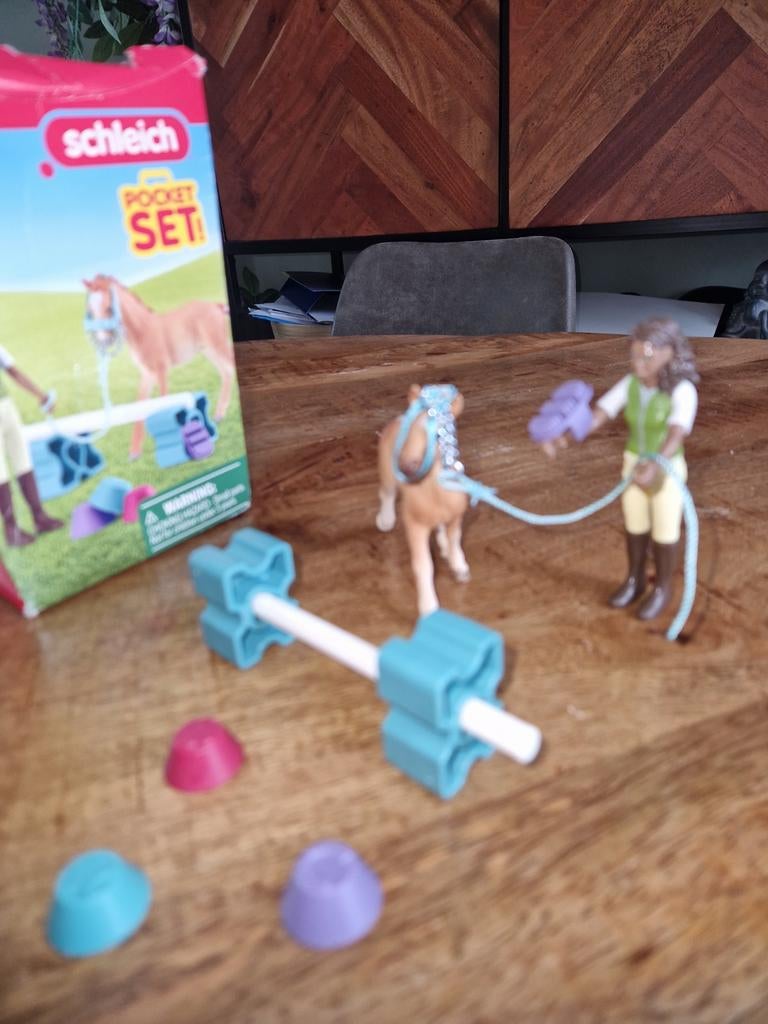 Schleich paarde trainings set, Verzamelen, Speelgoed, Ophalen of Verzenden, Zo goed als nieuw