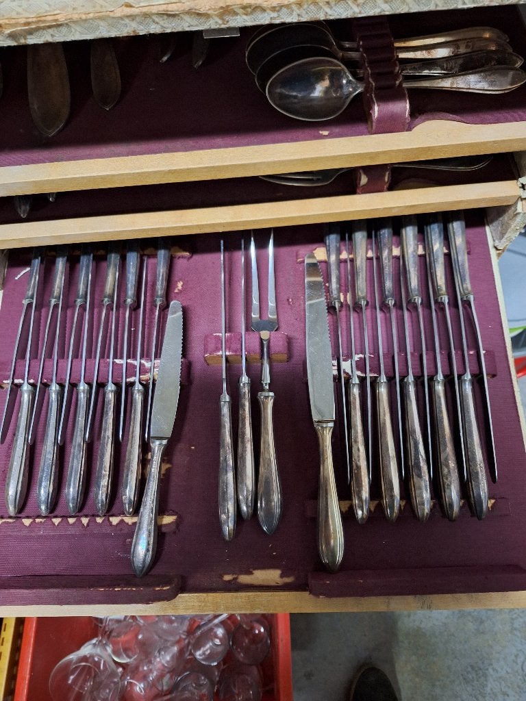 verzilverd sola bestek, Antiek en Kunst, Ophalen of Verzenden