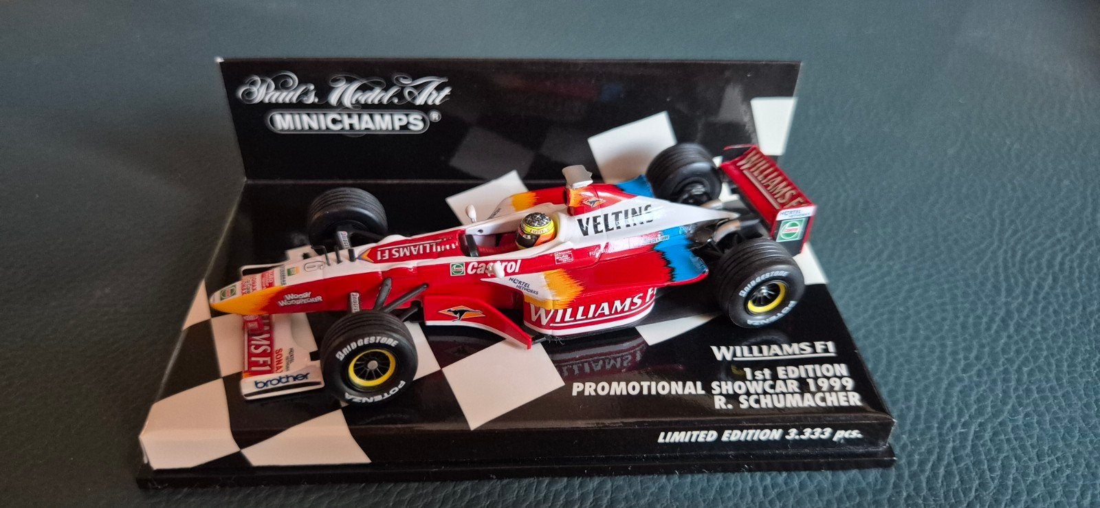 Minichamps Williams F1 R. Schumacher 1999 Limited Edition, Overige merken, 1:50 of kleiner, Auto, Verzenden