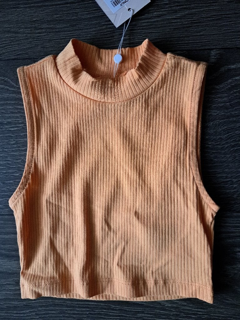Nieuwe Only  geribbelde  Top  -   158/164    jusa17, Kinderen en Baby's, Kinderkleding | Maat 158, Meisje, Nieuw, Only, Ophalen of Verzenden