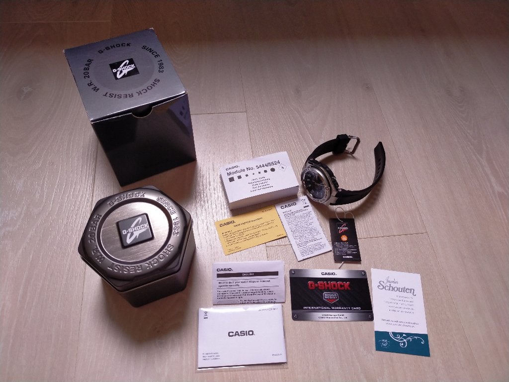 Casio G shock GST-W110-1AER polshorloge als nieuw., Casio, Staal, Polshorloge, Kunststof