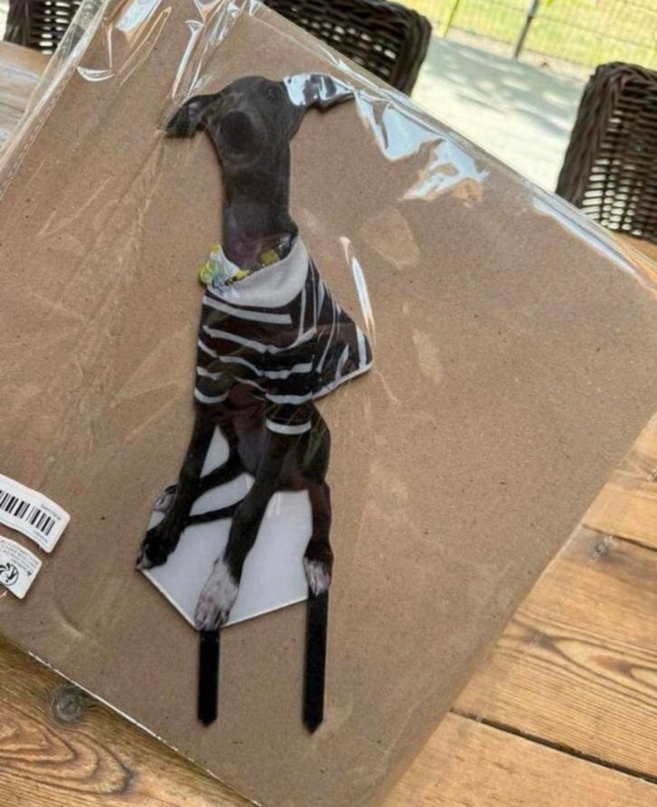 Tuinsteker windhond voor in de tuin greyhound, Ophalen, Nieuw