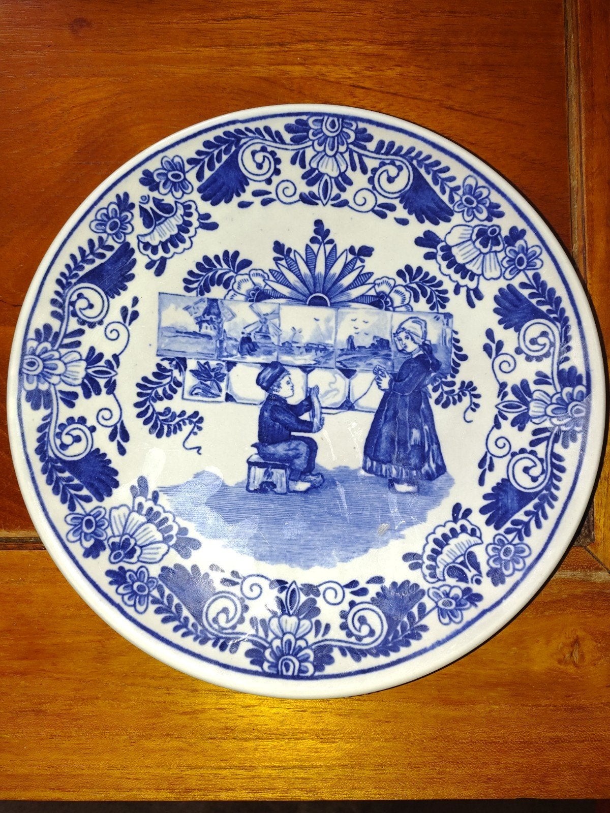Antiek Petrus Regout 'Fantaisie' wandbord (1890-1899), Antiek en Kunst, Antiek | Wandborden en Tegels, Ophalen of Verzenden