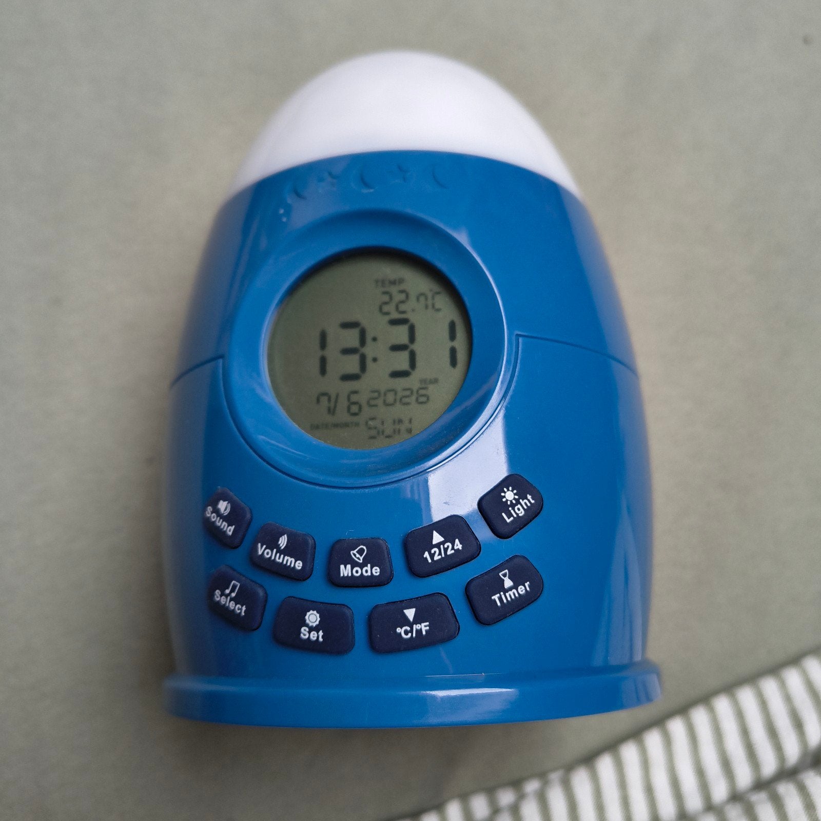 Digitale Wekker met Licht en Geluid voor Kinderen, Ophalen of Verzenden, Gebruikt