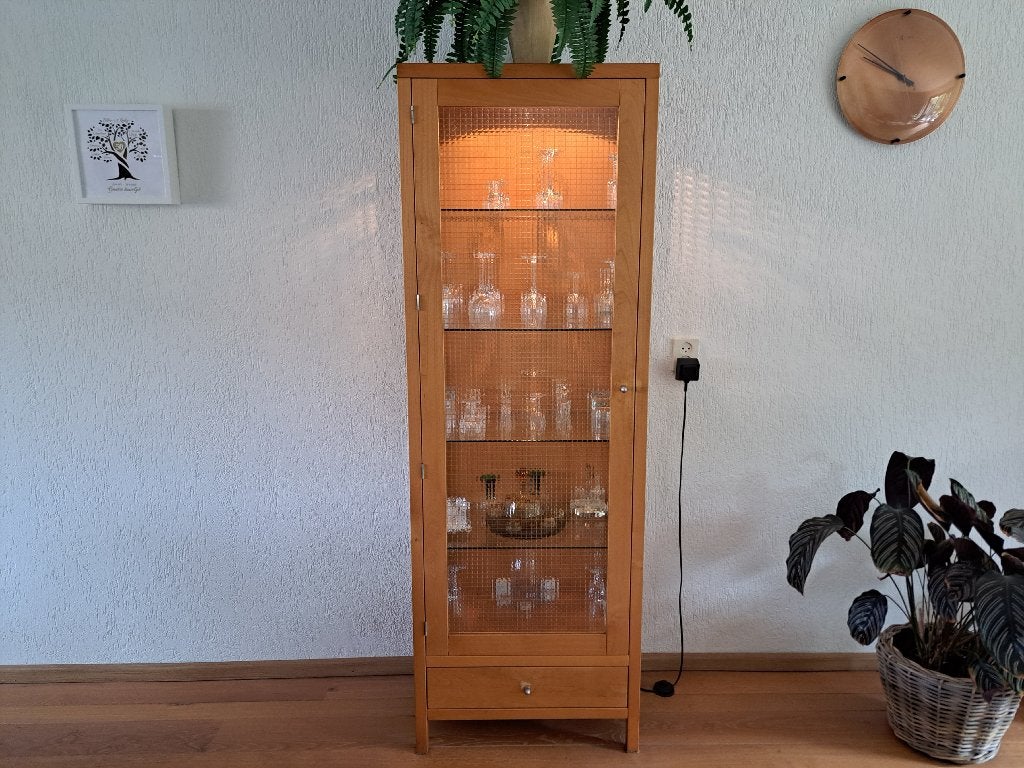 vitrinekast, Ophalen, Glas, 50 tot 100 cm, Zo goed als nieuw