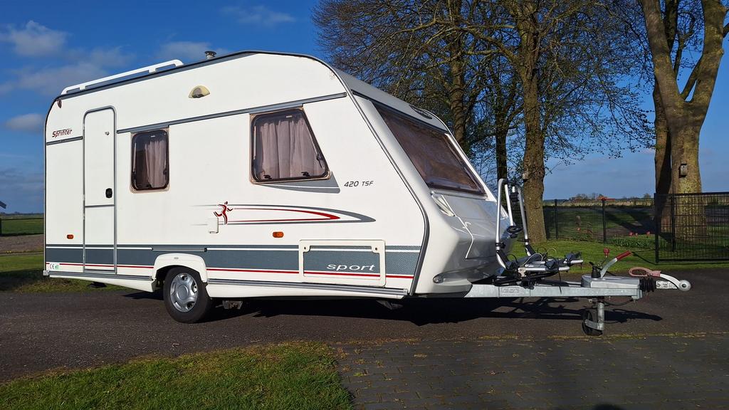 Beyerland Sprinter 420 TSF Sport 2006 met mover, Caravans en Kamperen, Vast bed, Bedrijf, Treinzit, 750 - 1000 kg