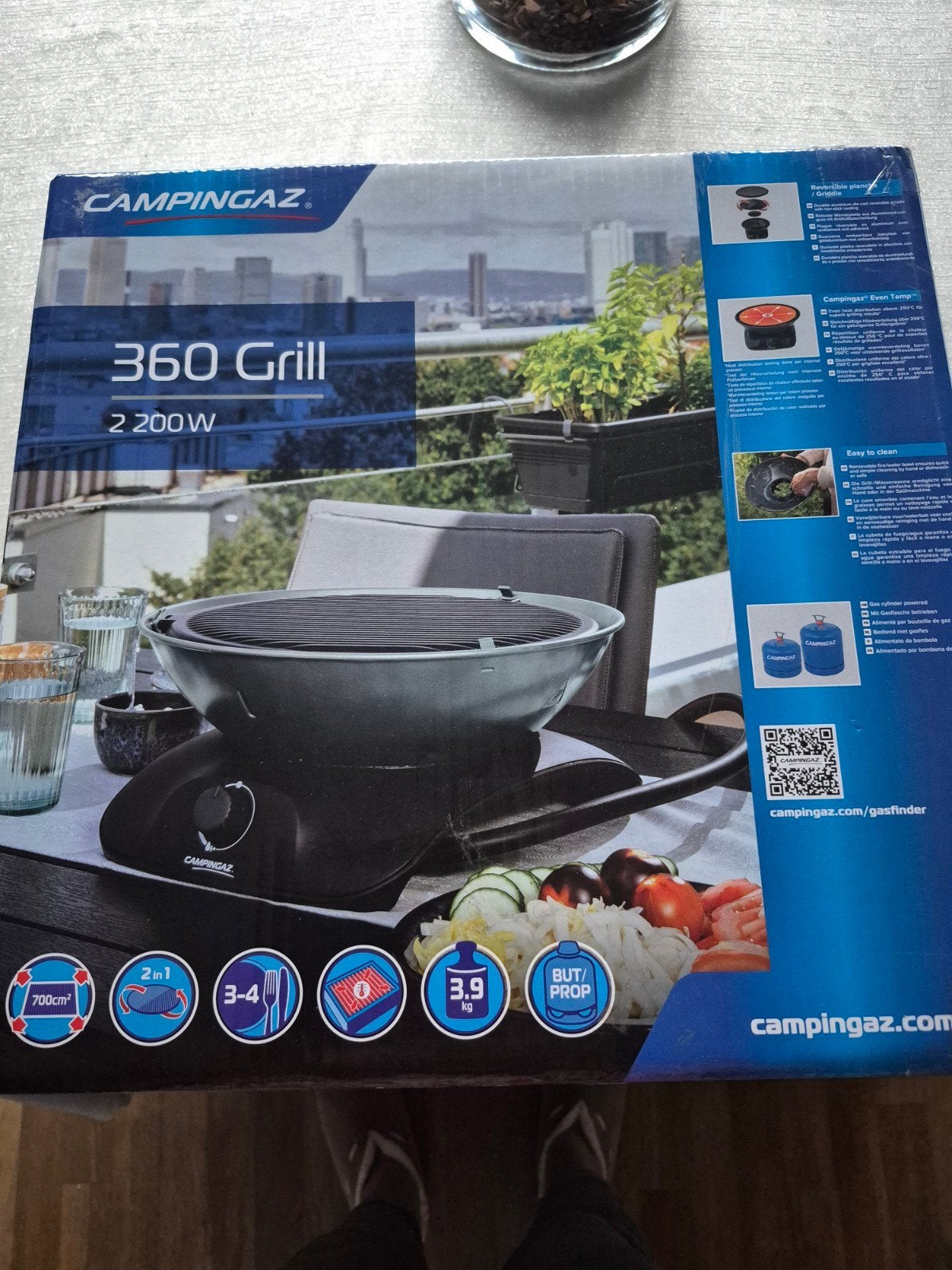 Campingaz 360 Grill 2200W - Compacte Gasbarbecue, Ophalen, Nieuw, Campingaz