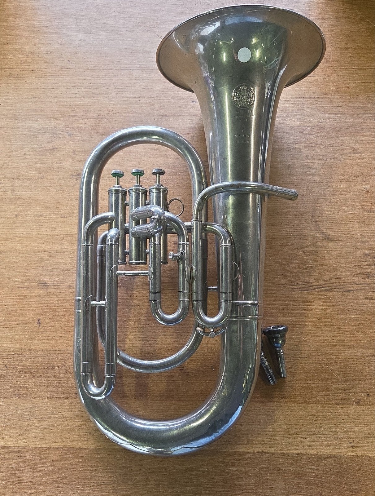 C. Mahillon brussel J.J. Hanssen tuba, Ophalen, Euphonium of Tenortuba, Gebruikt, X