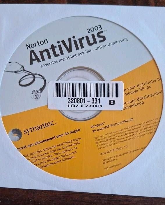 Norton AntiVirus 2003 - Betrouwbare Antivirus Oplossing, Computers en Software, Antivirus- en Beveiligingssoftware, Ophalen of Verzenden