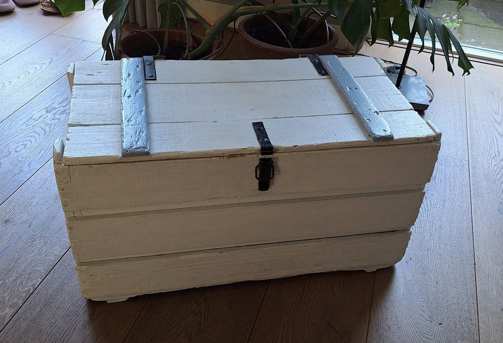 Leuke houten kist of speelgoedkist, Ophalen, Minder dan 50 cm, Gebruikt, 50 tot 100 cm