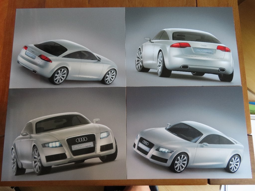 4 Persfoto's Audi Nuvolari Quattro 2003, Ophalen of Verzenden, Zo goed als nieuw, Audi, Audi