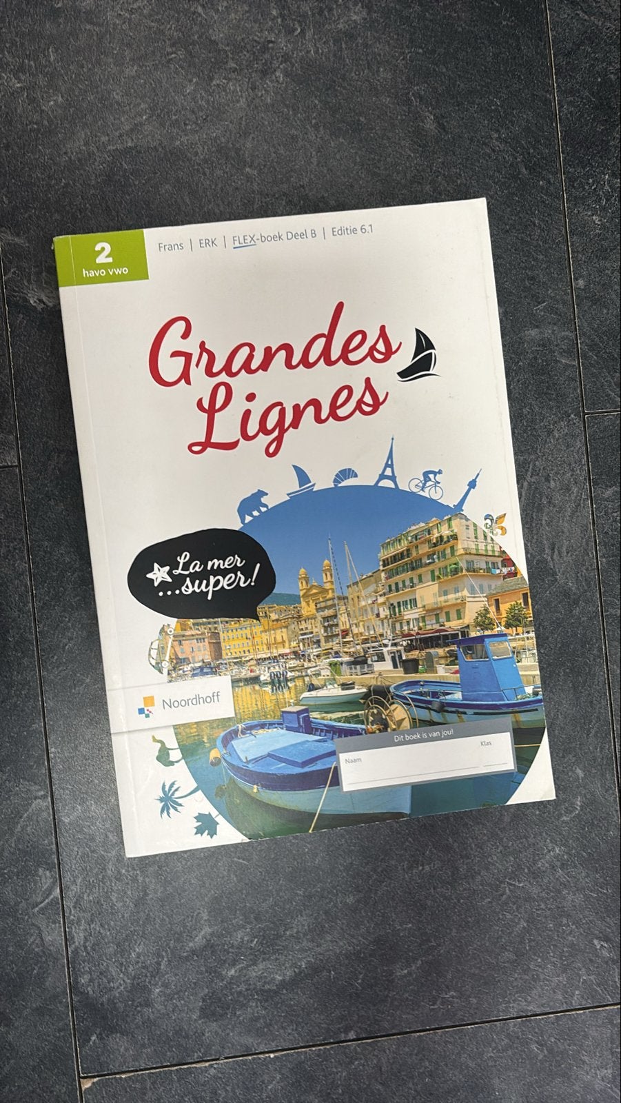 Grandes Lignes 2 havo vwo FLEX-boek Deel B Editie 6.1, Boeken, Ophalen of Verzenden, Zo goed als nieuw, HAVO, Frans