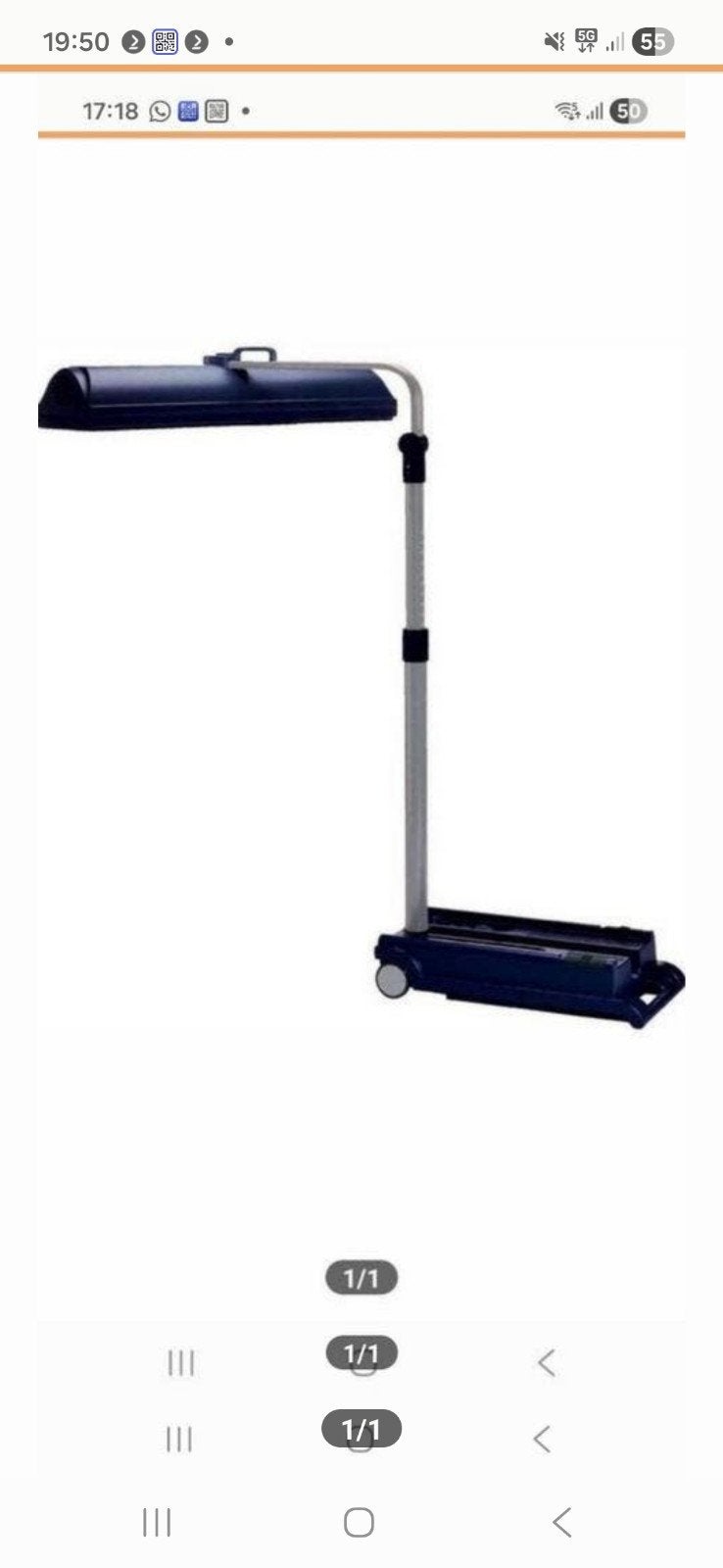 Te koop phillip's Sun Mobile, Ophalen of Verzenden, Zonnebank enkelzijdig, Minder dan 10 lampen