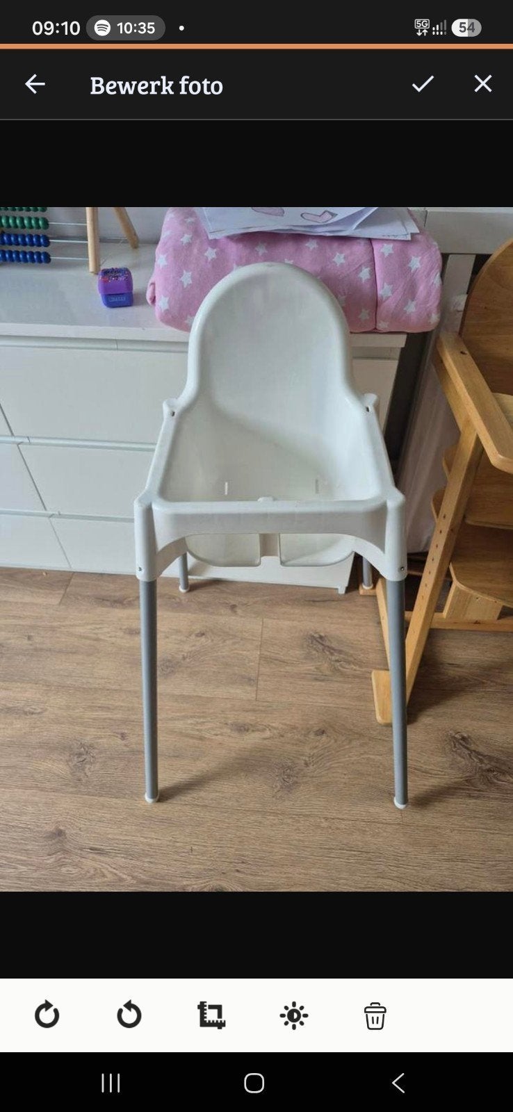IKEA Antilop kinderstoel - Wit, Ophalen, Gebruikt, Overige typen