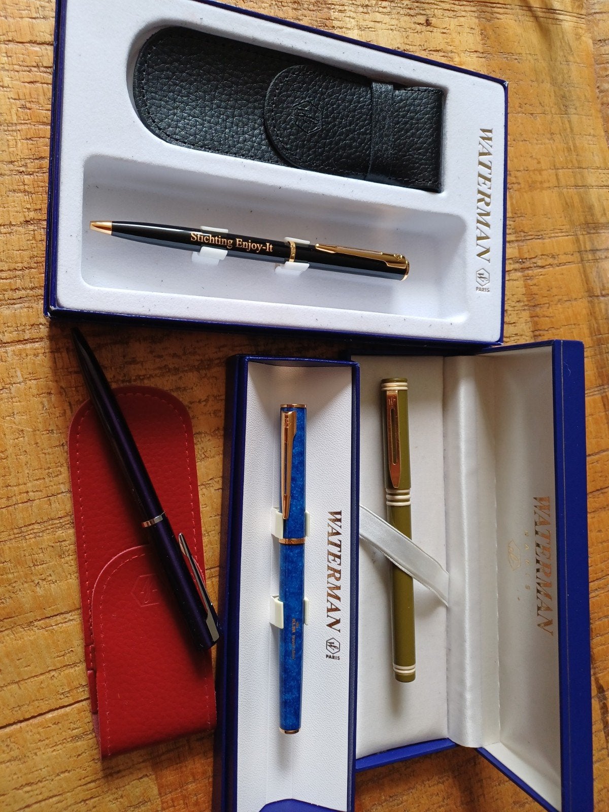 lot 4 x Waterman balpoint/vulpen, Nieuw, Met doosje, Ophalen of Verzenden, Vulpen