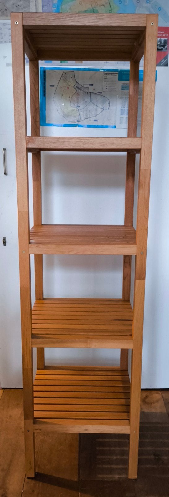 Vintage Ikea Molger Badkamerrek of Keukenrek hout, Ophalen, Zo goed als nieuw