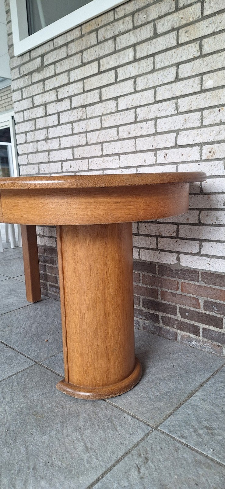 massief eiken eettafel, Huis en Inrichting, Tafels | Eettafels, Gebruikt, 200 cm of meer, Rechthoekig, 50 tot 100 cm