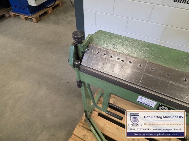 Vingerzetbank 1020x1,5mm met voetpedaal zetbank gebruikt, Doe-het-zelf en Verbouw, Gereedschap | Overige machines, Ophalen, Gebruikt
