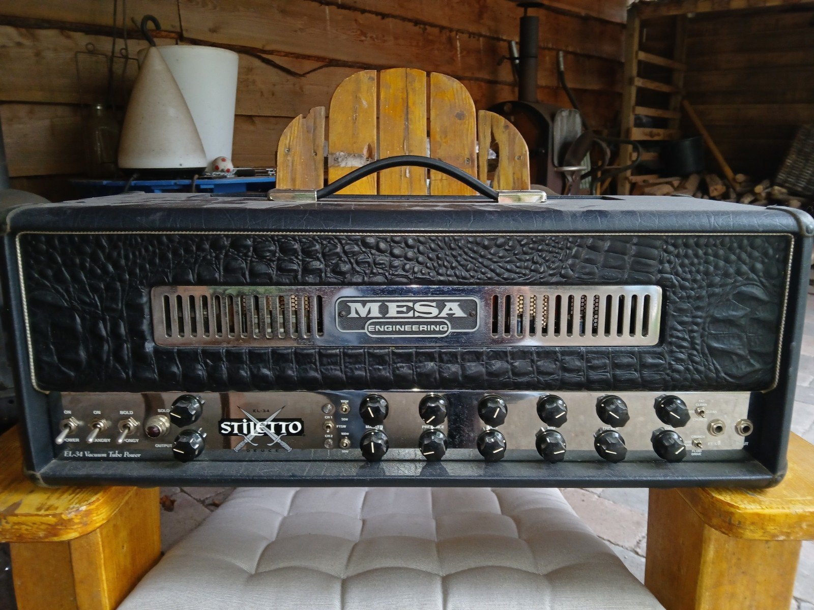 Mesa Boogie Stiletto + Marshall 1936 2x12" G12-65, Muziek en Instrumenten, Ophalen, Zo goed als nieuw, Gitaar, 100 watt of meer