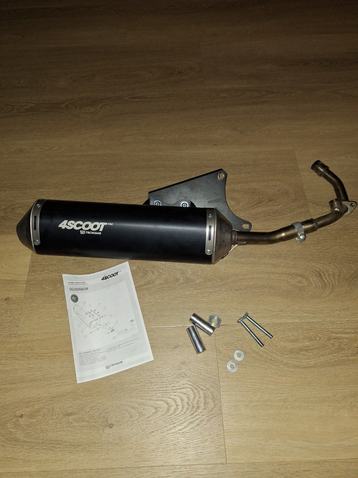 Nieuwe Technigas 4Scoot uitlaat voor IGET 3V E4/E5 scooters, Ophalen of Verzenden